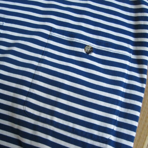 J. Crew Knit Front-Pocket Shift Dress in Blue & White Stripes Size S 100% Cotton - Picture 4 of 8